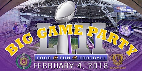 Big Game Party :: Sunday, Feb. 4, 2018 :: The GROVE :: 5p - 11p primary image