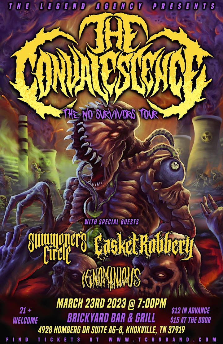 The Convalescence w/ Summoners Circle / Casket Robbery / Ignominious / TBA image