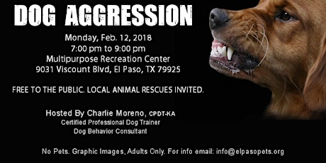 Dog Aggression - A Seminar by Charlie Moreno, CPDT-KA primary image
