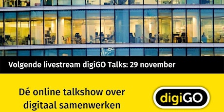 Hauptbild für digiGO Talks 29 november