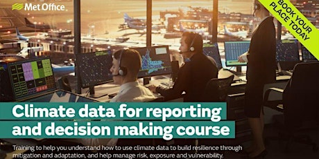 Climate data for reporting and decision making training