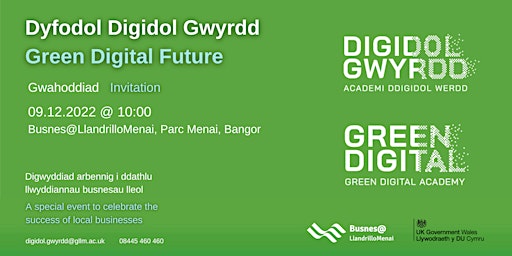 Dyfodol Digidol Gwyrdd | Green Digital Future