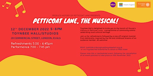 Petticoat Lane, The Musical!