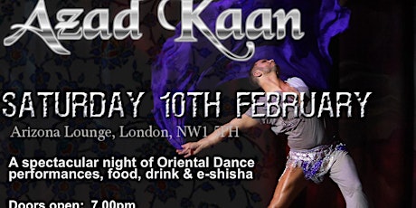 Belly Dance Dinner & Show with International Master Azad Kaan primary image