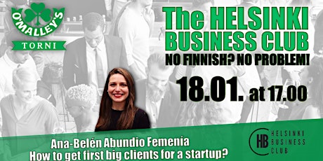 Helsinki Business Club: How to get first clients for your startup? primary image