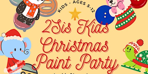 2Sis Kids Christmas Paint Party