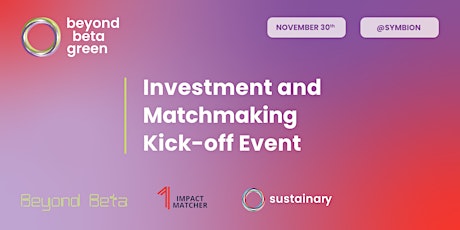 Primaire afbeelding van Investment and Matchmaking Kick-Off Event