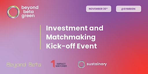 Investment and Matchmaking Kick-Off Event