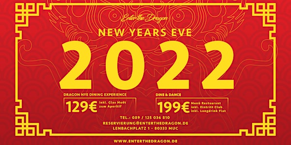 Enter 2023 - NYE Dining & Dance Experience at Enter The Dragon