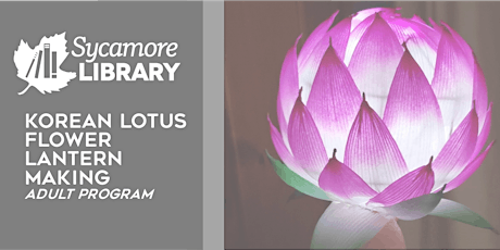 Korean Lotus Flower Lantern Making: Adult Program