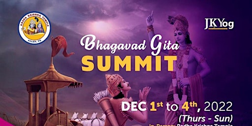 JKYOG  BHAGAVAD GITA SUMMIT - a summit on timeless guiding principles