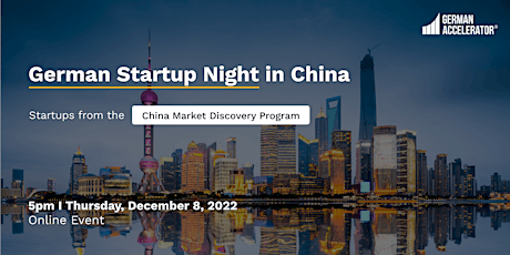 Hauptbild für German Startup Night in China