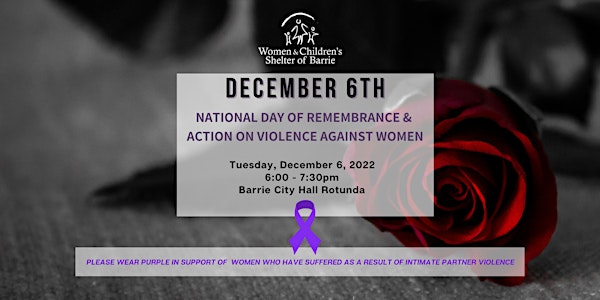 Dec. 6th - National Day of Remembrance & Action on Violence Against Women