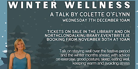 Winter Wellness - A Talk by Colette O'Flynn