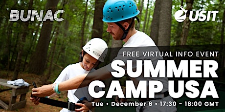 Summer Camp USA: Virtual Info Session for 2023 with BUNAC & USIT