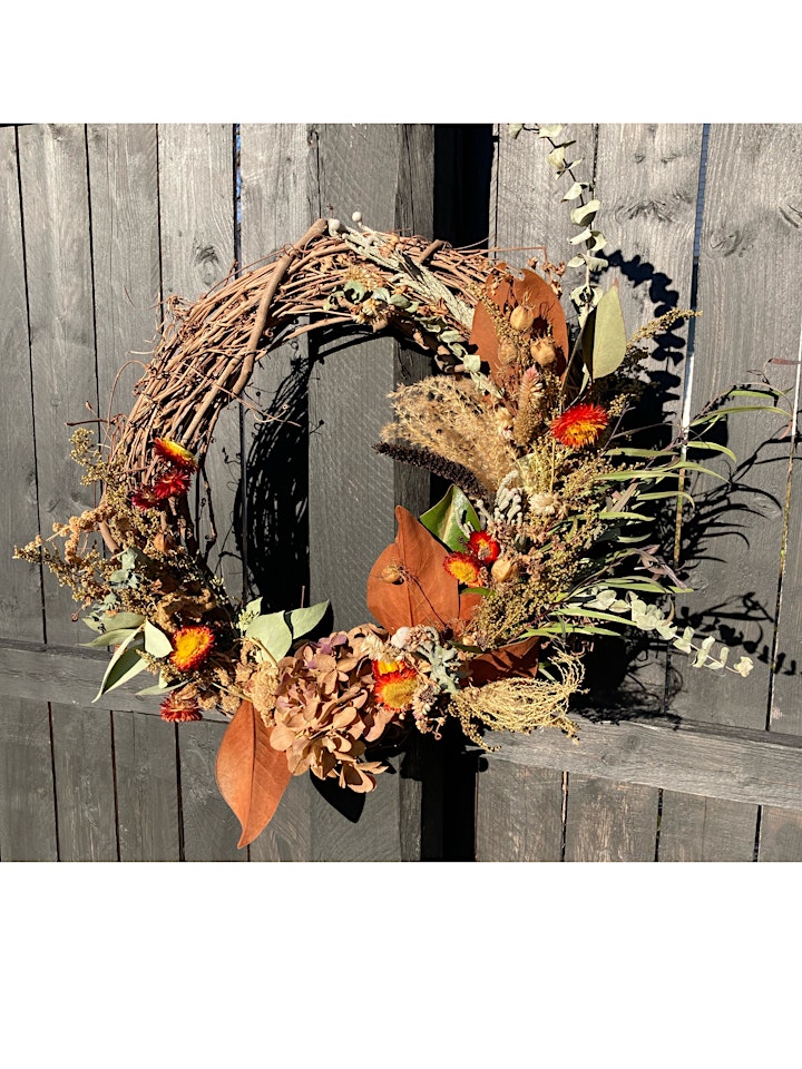 MAKE UP DATE: Wreath Making Workshop with Lisa from Brightmoor Flower Farm image