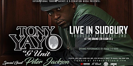 Tony Yayo of G-Unit Live in Sudbury February 2nd at HQ Nightclub