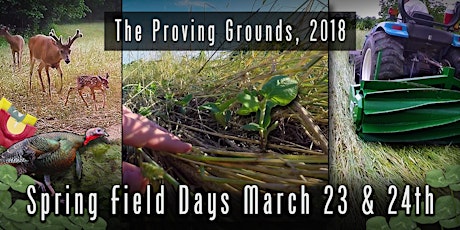Spring Field Days 2018: March 23rd and 24th primary image