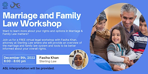 Marriage & Family Law Workshop