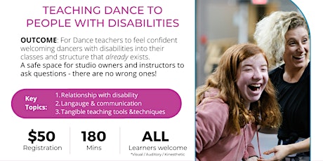 Dance for Disability Teacher Training Webinar
