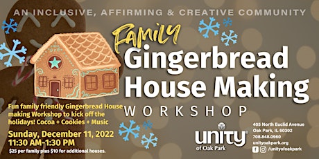 Family Gingerbread  House Making Workshop