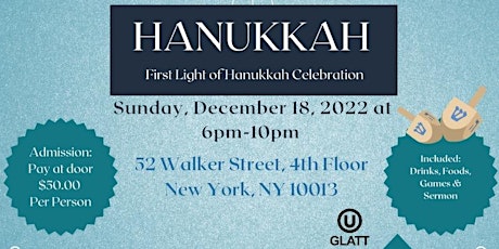 Celebrate First Light of Hanukkah