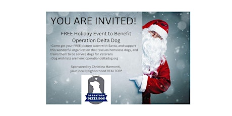 Photos with Santa + Benefit for Operation Delta Dog