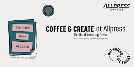 Coffee & Create at Allpress - The Hand-Lettering Edition primary image