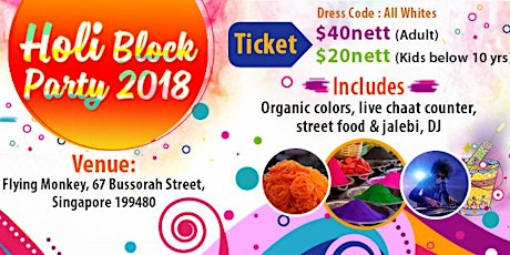 Holi Block Party 2018 primary image