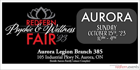 AURORA Psychic & Wellness Fair, Sunday October 15, 2023. 10-4pm.