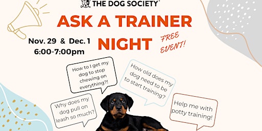 Dog Training Information Night