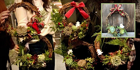 Succulent Wreath Workshop- Fundraiser