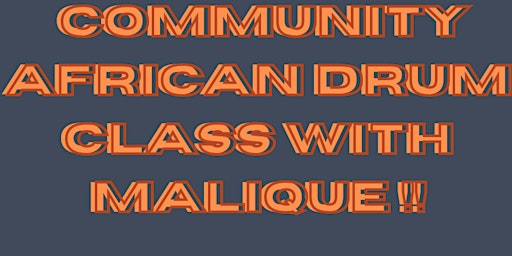Community African Drum Class