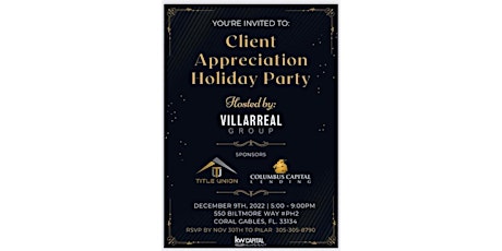Client Appreciation Holiday Party