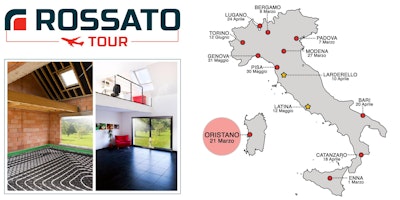 Rossato Tour Oristano: raffrescamento radiante, deumidificazione, regolazione