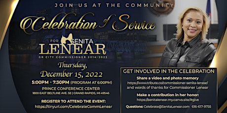 Commissioner Senita Lenear's Service Celebration