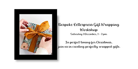 Bespoke Letterpress Gift Wrapping Workshop