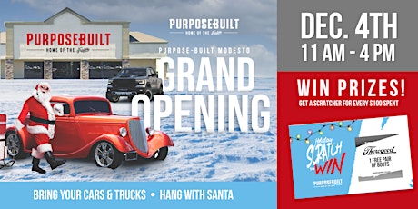 Purpose Built Grand Opening Event - Modesto CA