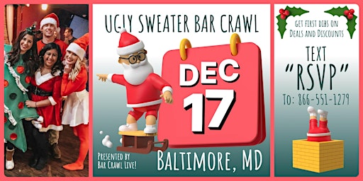 Official Ugly Sweater Bar Crawl Baltimore, MD Bar Crawl LIVE