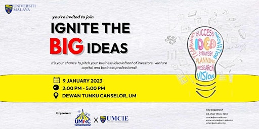 IGNITE THE BIG IDEA - UM Research Carnival 2022