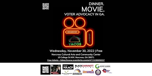 GA: The Numbers Don't Lie. SB202 Voter Suppression. Dinner. Film. Advocacy.