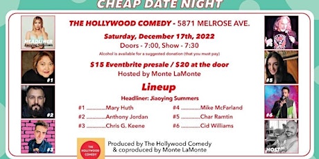 Comedy Show - Cheap Date Night With Monte Comedy Show