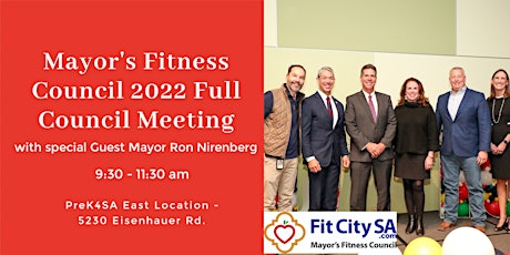 Mayor's Fitness Council Full Council Meeting with Mayor Nirenberg primary image