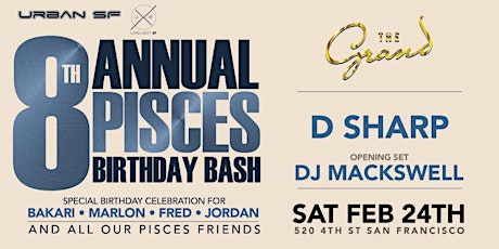 8th Annual Pisces Bash  primary image