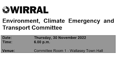 Environment, Climate  Emergency and Transport Committee