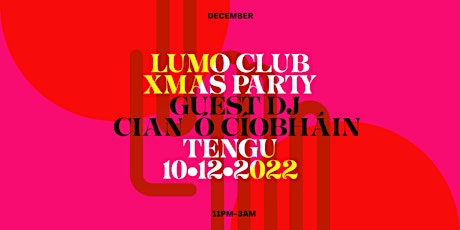 Lumo Club Xmas Party with Cian Ó Cíobháin