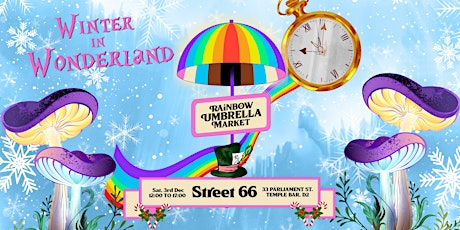 Winter Wonderland Rainbow Umbrella Market