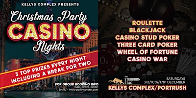 Christmas Casino Party Nights @ Kellys, Portrush. Win a Break For Two #2