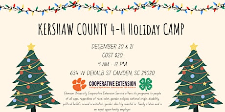 Kershaw County 4-H Holiday Camp