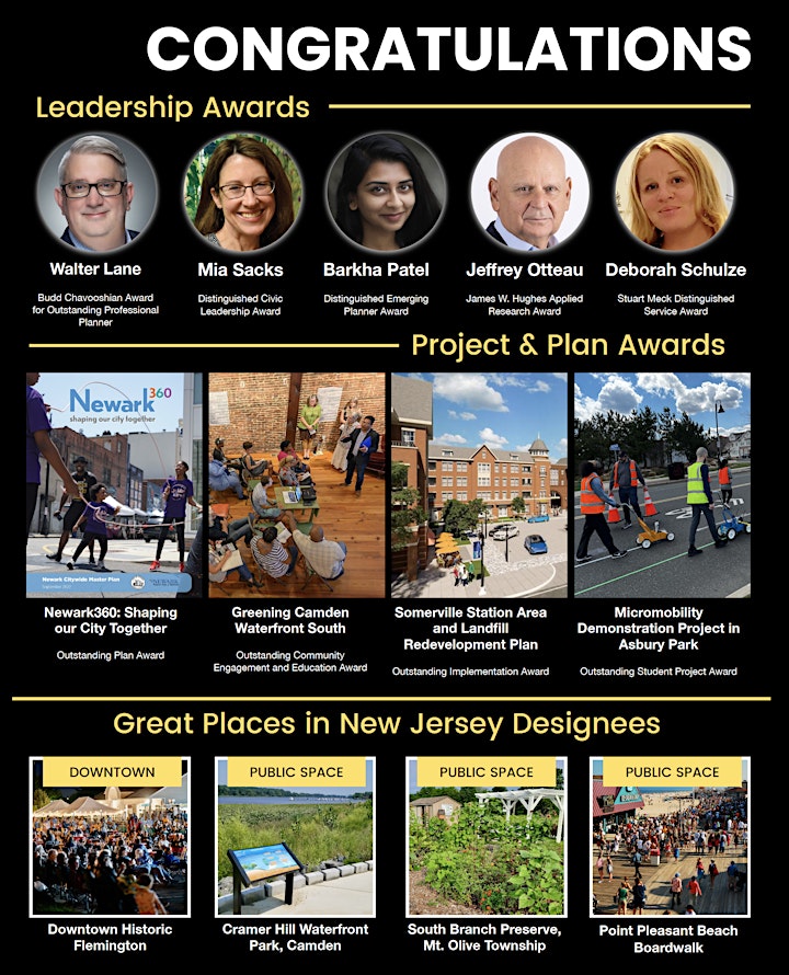 2022 Planning Excellence & Great Places in New Jersey Awards Reception image